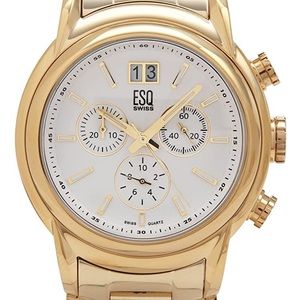 ESQ Movado Men's Gold-Plated Stainless Steel Watch